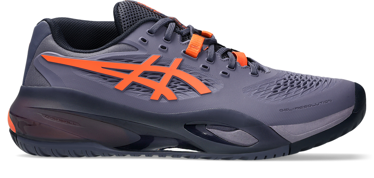 Asics Gel-Resolution X Mens Wide (2E) Greyish Purple/Nova Orange