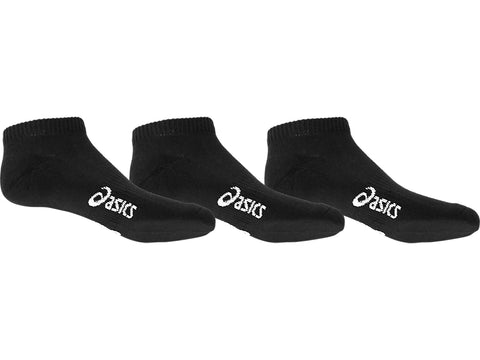 Asics Pace Low Sock 3 PK Solid Black