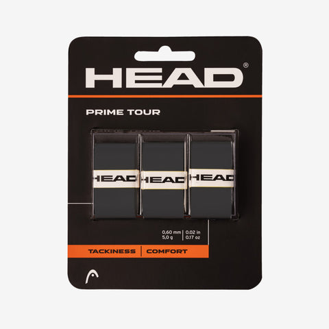 Head Prime Tour 3 pcs Pack (Overgrip) Black