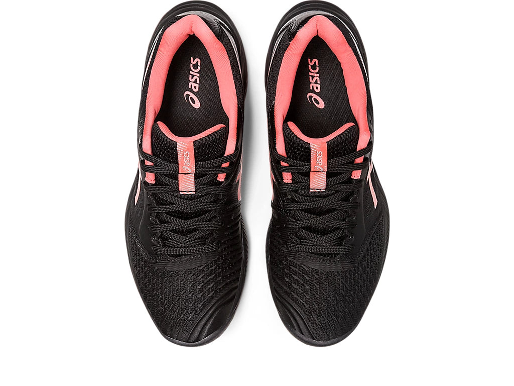 Asics Netburner Ballistic FF 3 Womens Black Papaya The Racquet Shop