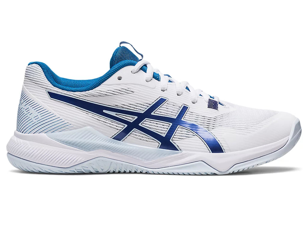 Asics Gel Tactic White Indigo Blue Women The Racquet Shop