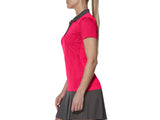 Asics Short Sleeve Polo Diva Pink - The Racquet Shop