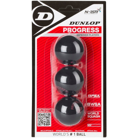 Dunlop Progress Red Dot Ball 3 Pack