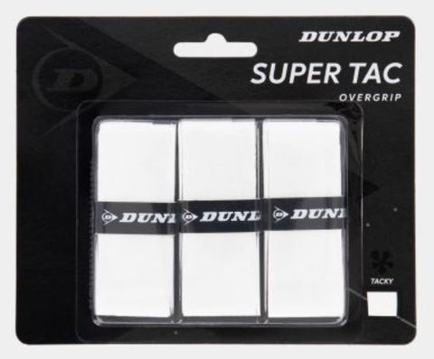 Dunlop Super Tac Overgrip 3PC White