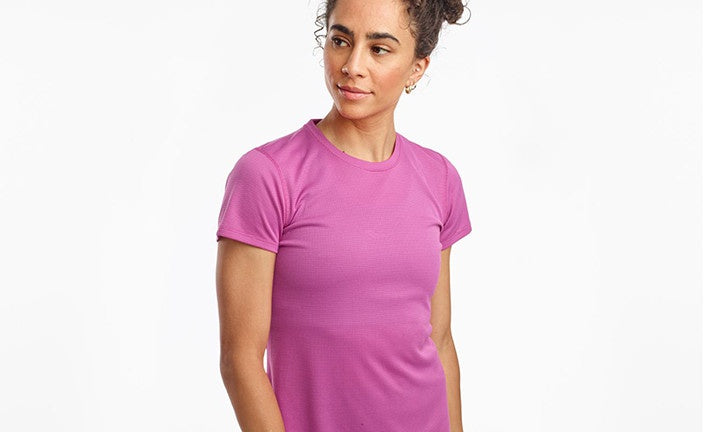 Saucony Stopwatch Short Sleeve Womens The Racquet Shop