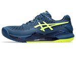 Asics Gel-Resolution 9 Men (Wide 2E) Mako Blue/Safety Yellow