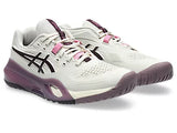 Asics Gel-Resolution X Womens Wide (D) Soft Oat/Dark Aubergine