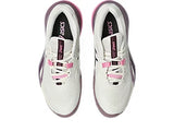Asics Gel-Resolution X Womens Wide (D) Soft Oat/Dark Aubergine