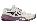 Asics Gel-Resolution X Womens Wide (D) Soft Oat/Dark Aubergine
