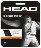 Head Sonic Pro Tennis String Set of Black 16g 1.3mm