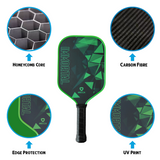 Mecca Immortal Pickleball Paddle - Raw Carbon Fibre