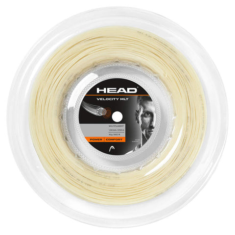 Head Velocity MLT Tennis String Reel of Natural 16g 1.30mm