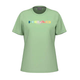 Head Rainbow T-Shirt Women Celery Green