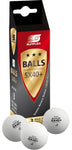 Sunflex Table Tennis Balls 3 Star 40+ ITTF White - 3 Pack