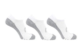 Head Half Cushion Low Cut Socks Ladies White (3 Pack)