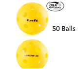 3140 Luft Arrow 26 (Indoor) - 50PCS Poly Bag Pickleball Balls