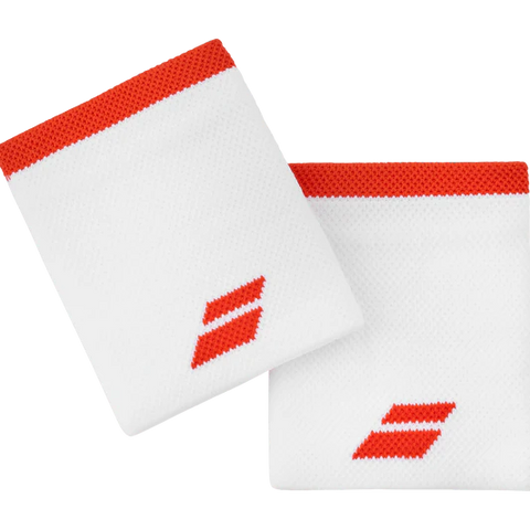Babolat Logo Wristband Jumbo #1031 White Red