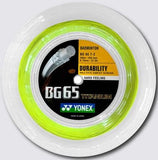 Yonex BG65 Titanium Badminton String Reel of Lemon Yellow 0.70mm