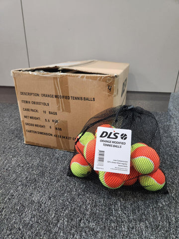 DLS Orange 2 Tone Stage 2 Tennis Balls 10 Dozen