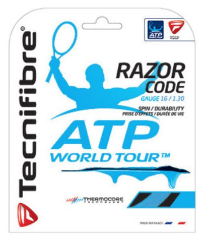 Tecnifibre Razor Code Tennis String Set of Blue 16g 1.3mm