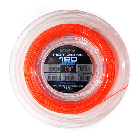 Karakal Hot Zone 120 Braided Reel of Orange 1.2mm