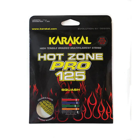 Karakal Hot Zone Pro 125 Set of Yellow Black 1.25mm