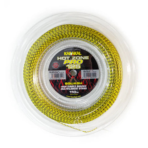 Karakal Hot Zone Pro 125 Reel of Yellow/Black 1.25mm