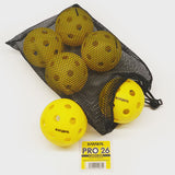 Karakal Pro 26 Yellow lndoor Pickleballs x 6