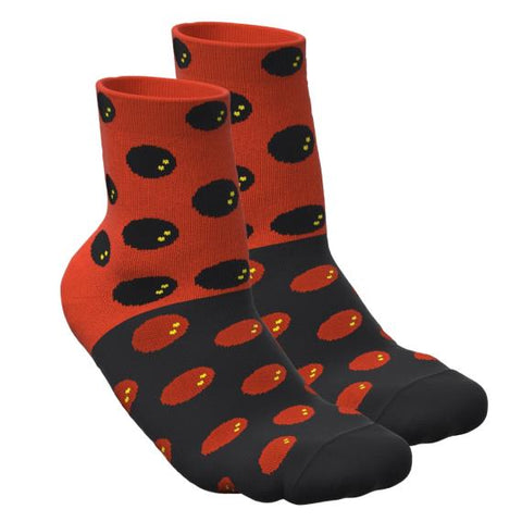 Inform Socks for Squash Black Red