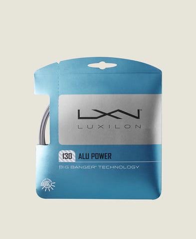 Luxilon Alu Power 130 Tennis String Set of Silver 1.30mm 16L