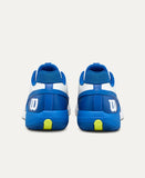 Wilson Rush Pro 5 Mens White Deja Vu Blue Safety Yellow