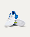 Wilson Rush Pro 5 Mens White Deja Vu Blue Safety Yellow