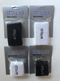 Stellar 2.5" Wristbands W Logo Black 2 Pack