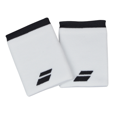 Babolat Logo Wristband Jumbo #1011 White/Dark Grey (Rabbit)