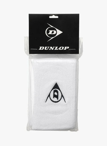 Dunlop Wristband Long 2 Pack White