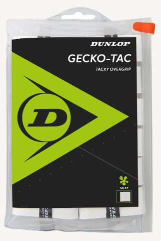 Dunlop Gecko-Tac Overgrip 12 Pack White