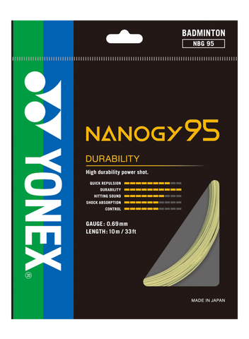 Yonex Nanogy 95 Badminton String Set of Cosmic Gold 0.69mm 22g