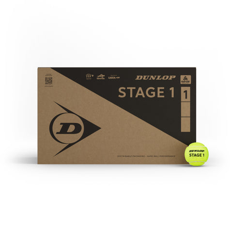 Dunlop Stage 1 Green (4 Ball Can) Carton of 18