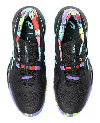 Asics Gel-Resolution X Padel Mens Black/Energy Aqua – The