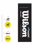 Wilson PA X Padel Premium 3 Ball Can Yellow (Carton of 24 Cans)