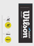 Wilson PA X Padel Premium 3 Ball Can Yellow - 1 x Can