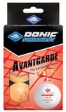 Donic Avantgarde 3* Orange 6pk Table Tennis Balls