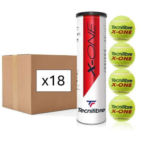 Tecnifibre X-One 4 Ball Can (Carton of 18 Cans)