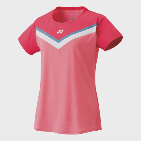 Yonex Tennis Womens Crew Neck Shirt Coral Red
