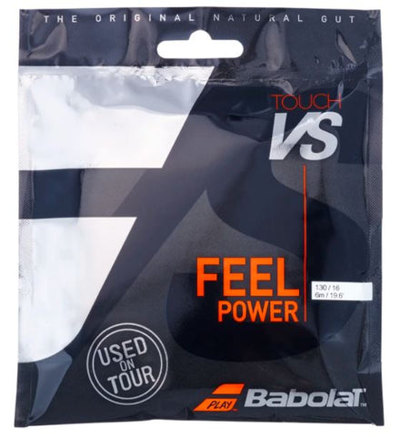 Babolat Touch VS Natural Gut Tennis String Half Set of Natural 1.3mm 16ga