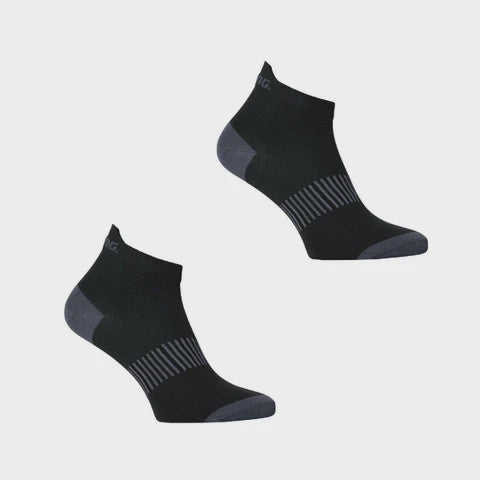Salming Performance Ankle Sock 2 Pk Size 39-42 Black White