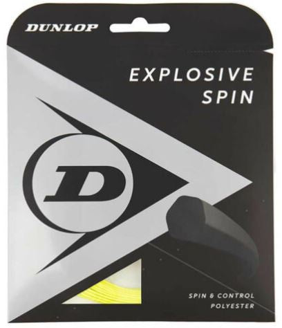 Dunlop Explosive Spin Tennis String Set of 17g Yellow 1.25mm