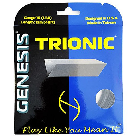 Genesis Trionic Tennis String Set of Black 16g 1.30
