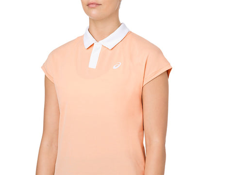 Asics Womens Classic Polo Apricot Ice - The Racquet Shop