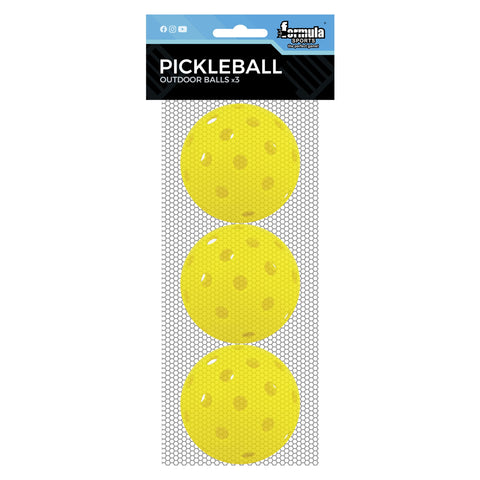 Formula Pickleball Outdoor Balls x3 Pack